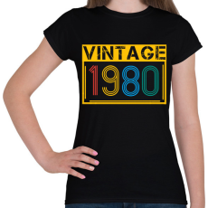 PRINTFASHION 1980 - Női póló - Fekete