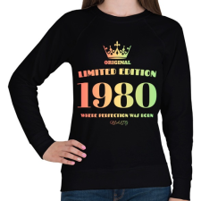 PRINTFASHION 1980 - Női pulóver - Fekete női pulóver, kardigán