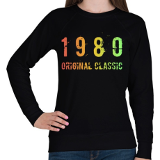 PRINTFASHION 1980 - Női pulóver - Fekete