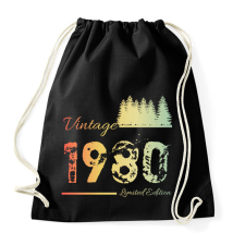 PRINTFASHION 1980 - Sportzsák, Tornazsák - Fekete tornazsák