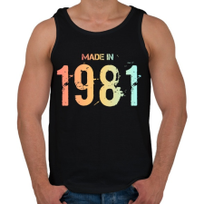 PRINTFASHION 1981 - Férfi atléta - Fekete atléta, trikó