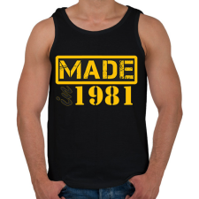 PRINTFASHION 1981 - Férfi atléta - Fekete atléta, trikó