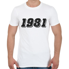 PRINTFASHION 1981 - Férfi póló - Fehér