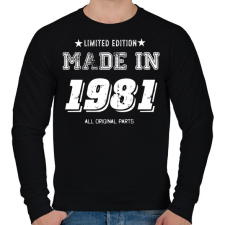 PRINTFASHION 1981 - Férfi pulóver - Fekete férfi pulóver, kardigán