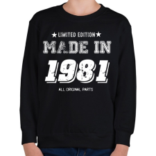 PRINTFASHION 1981 - Gyerek pulóver - Fekete gyerek pulóver, kardigán