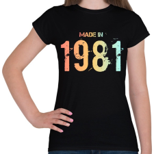 PRINTFASHION 1981 - Női póló - Fekete női póló