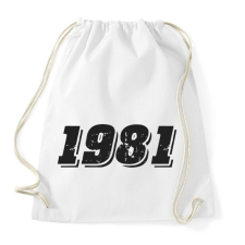 PRINTFASHION 1981 - Sportzsák, Tornazsák - Fehér tornazsák