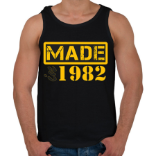 PRINTFASHION 1982 - Férfi atléta - Fekete atléta, trikó