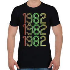 PRINTFASHION 1982 - Férfi póló - Fekete