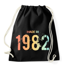 PRINTFASHION 1982 - Sportzsák, Tornazsák - Fekete tornazsák