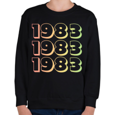 PRINTFASHION 1983 - Gyerek pulóver - Fekete