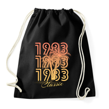 PRINTFASHION 1983 - Sportzsák, Tornazsák - Fekete tornazsák