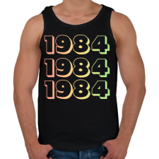 PRINTFASHION 1984 - Férfi atléta - Fekete atléta, trikó