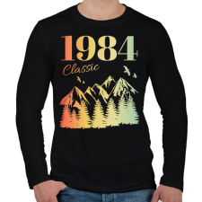 PRINTFASHION 1984 - Férfi hosszú ujjú póló - Fekete férfi póló