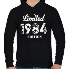 PRINTFASHION 1984 - Férfi kapucnis pulóver - Fekete férfi pulóver, kardigán