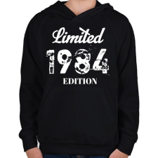 PRINTFASHION 1984 - Gyerek kapucnis pulóver - Fekete gyerek pulóver, kardigán