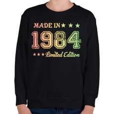 PRINTFASHION 1984 - Gyerek pulóver - Fekete