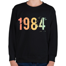 PRINTFASHION 1984 - Gyerek pulóver - Fekete