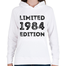 PRINTFASHION 1984 - Női kapucnis pulóver - Fehér női pulóver, kardigán