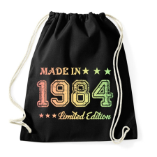 PRINTFASHION 1984 - Sportzsák, Tornazsák - Fekete tornazsák