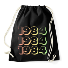 PRINTFASHION 1984 - Sportzsák, Tornazsák - Fekete tornazsák