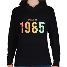 PRINTFASHION 1985 - Női kapucnis pulóver - Fekete