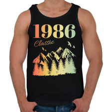 PRINTFASHION 1986 - Férfi atléta - Fekete atléta, trikó