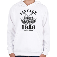 PRINTFASHION 1986 - Gyerek kapucnis pulóver - Fehér gyerek pulóver, kardigán
