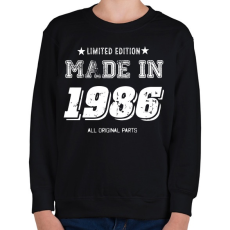 PRINTFASHION 1986 - Gyerek pulóver - Fekete