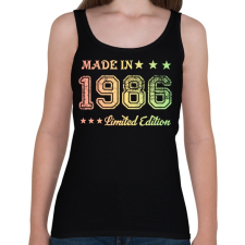 PRINTFASHION 1986 - Női atléta - Fekete női trikó