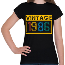 PRINTFASHION 1986 - Női póló - Fekete