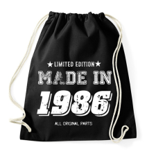 PRINTFASHION 1986 - Sportzsák, Tornazsák - Fekete tornazsák