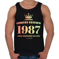 PRINTFASHION 1987 - Férfi atléta - Fekete atléta, trikó
