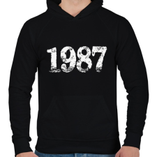 PRINTFASHION 1987 - Férfi kapucnis pulóver - Fekete női pulóver, kardigán