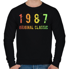 PRINTFASHION 1987 - Férfi pulóver - Fekete