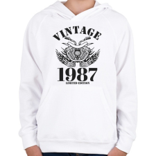 PRINTFASHION 1987 - Gyerek kapucnis pulóver - Fehér gyerek pulóver, kardigán