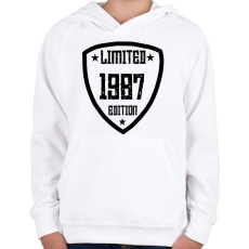 PRINTFASHION 1987 - Gyerek kapucnis pulóver - Fehér