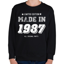 PRINTFASHION 1987 - Gyerek pulóver - Fekete gyerek pulóver, kardigán