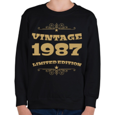 PRINTFASHION 1987 - Gyerek pulóver - Fekete gyerek pulóver, kardigán