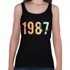 PRINTFASHION 1987 - Női atléta - Fekete női trikó