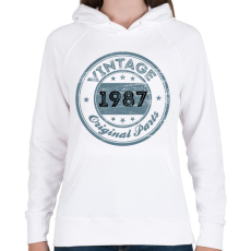 PRINTFASHION 1987 - Női kapucnis pulóver - Fehér