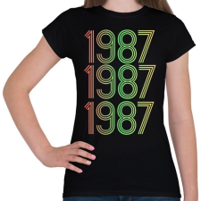PRINTFASHION 1987 - Női póló - Fekete női póló