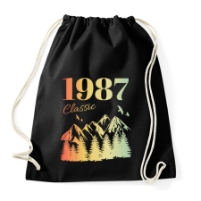 PRINTFASHION 1987 - Sportzsák, Tornazsák - Fekete tornazsák