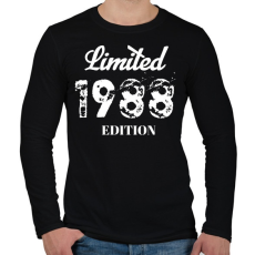 PRINTFASHION 1988 - Férfi hosszú ujjú póló - Fekete