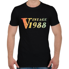 PRINTFASHION 1988 - Férfi póló - Fekete