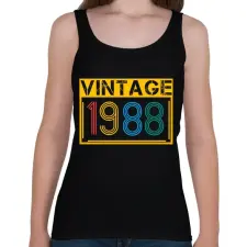 PRINTFASHION 1988 - Női atléta - Fekete női trikó