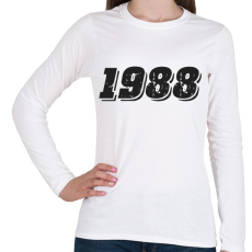 PRINTFASHION 1988 - Női hosszú ujjú póló - Fehér