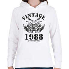 PRINTFASHION 1988 - Női kapucnis pulóver - Fehér