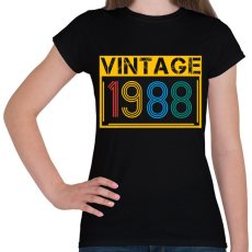 PRINTFASHION 1988 - Női póló - Fekete