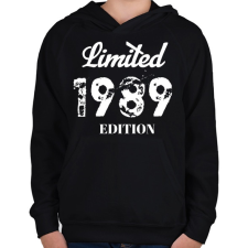 PRINTFASHION 1989 - Gyerek kapucnis pulóver - Fekete gyerek pulóver, kardigán